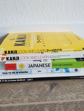 Japanese And Korean Language Learning Books Bundle